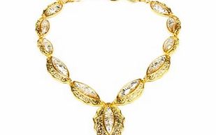 Amrita Singh Camella Shells champagne necklace