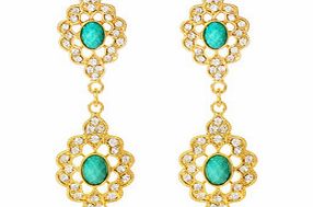 Desdemona turquoise royal earrings