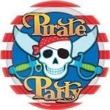 Amscan 10 Paper Plates 22cm - Pirate Party