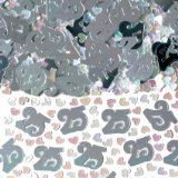 25th Anniversary - Silver Wedding - 25th Birthday in Silver - 14g Table Confetti