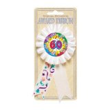 Amscan 60th Birthday Explosion Award Ribbon