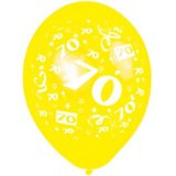 Amscan 70th Birthday latex balloons in assorted colours (6 Pack)