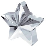 Amscan Balloon Weight (5 point star) - Silver