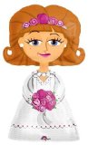 Amscan Bride Airwalker Balloon - Great flat Bride airwalker balloon - Matching groom available