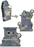 Cemetery Terror Skull and Tomb Cut-Outs Asst.