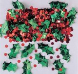 Amscan Christmas Decorations : Holly & Berry Table Confetti