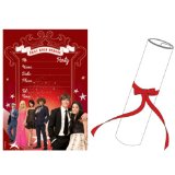 Amscan High School Musical 3 Scroll Party Invites with ribbon