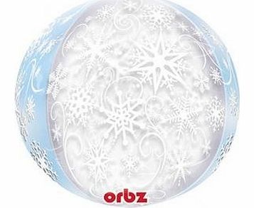 Amscan Orbz Frozen Snowflakes Foil Balloon