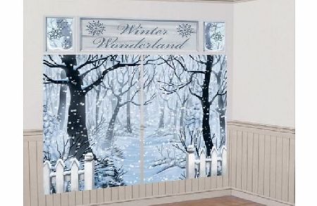 Amscan Winter Wonderland Scene Setter Decorating Kit