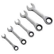 5Pc Stubby Gear Combo Wrench Set K2010