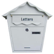 AMTECH Post Box - White S5551