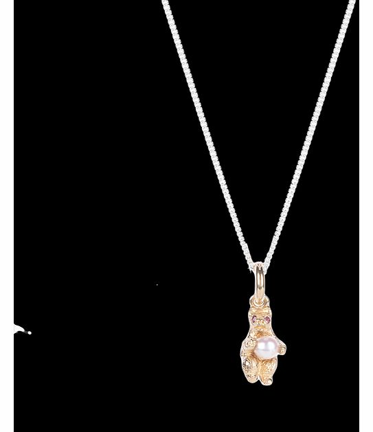 Amulette 9ct Gold Plated Dancing Bear Necklace