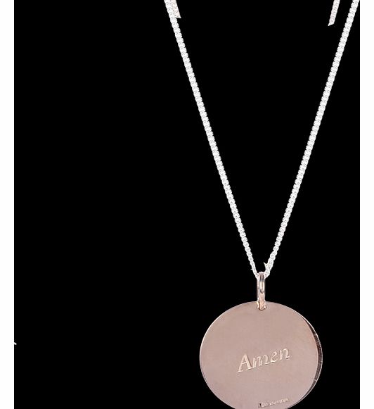 Amulette 9ct Rose Gold Plated Large Engraved
