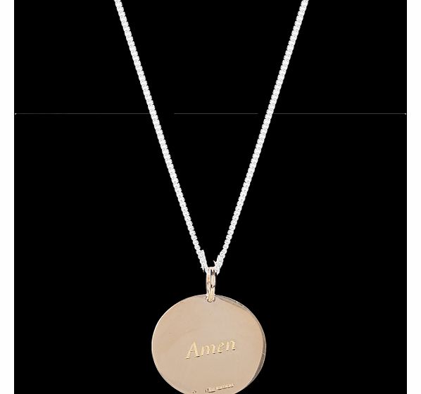 Amulette Silver Medium Engraved Lords Prayer