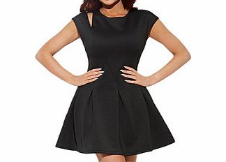 AMY CHILDS Keira black cut-out detail dress