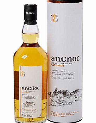 An Cnoc anCnoc 12 Year Old Highland Single Malt Whisky 70 cl