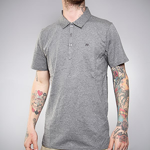 Analog Francis Polo shirt - Drk Heather Grey