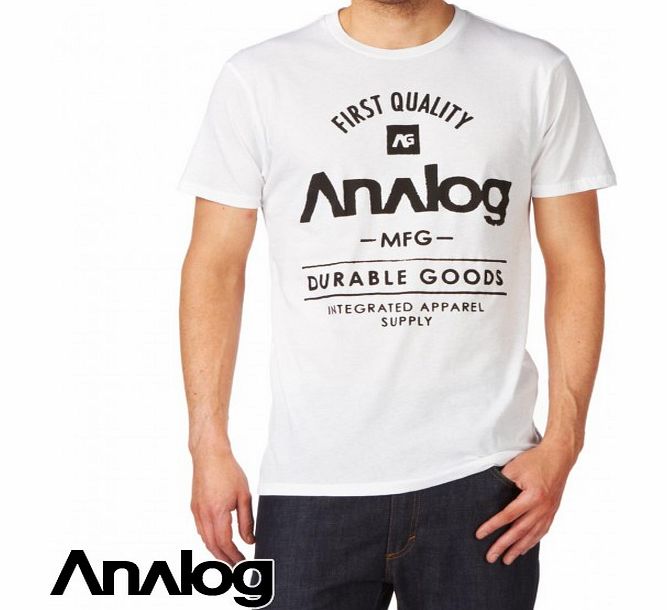 Analog Mens Analog The Goods T-Shirt - White