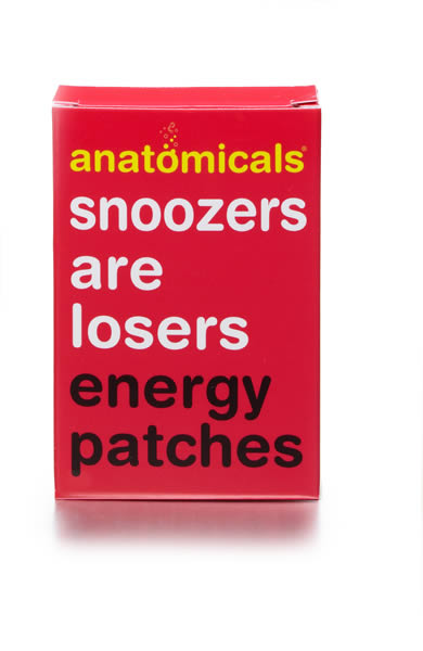 anatomicals Snoozers Are Losers Energy Patches