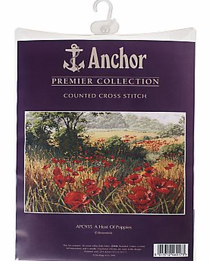 Anchor A Host of Poppies Cross Stitch Kit