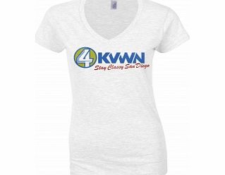 Man Network White Womens T-Shirt Medium ZT
