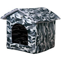 ancol JUST 4 PETS BED CAMOUFLAGE BLACK