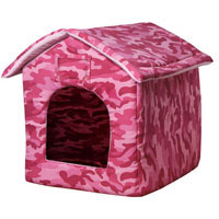 ANCOL JUST 4 PETS BED CAMOUFLAGE PINK