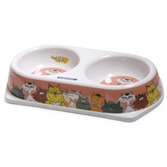Ancol Melamine Double Cat Feeding Bowls by Ancol