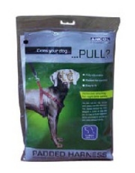 Ancol Padded Nylon Harness - Black (Large)