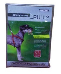 Ancol Padded Nylon Harness - Black (Medium)