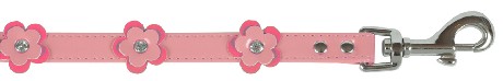Ancol Small Bite Fashion Flower Lead Pink 12mm x 1m - Sup Code : 138120 - Clearance (RRP andpound;7.99)