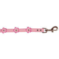 ancol Small Bite Flower Lead Pink 12mmx100cm