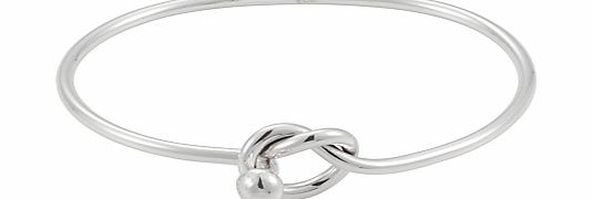 Andea Lovers Knot Silver Bangle