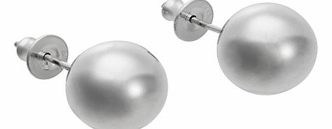 Andea Silver Polished Ball Stud Earrings