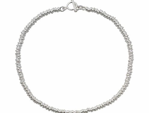 Andea Silver Slinky Multi-Ring Necklace