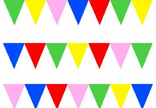 Flag Rainbow Colour Bunting Poles for Party Supplies Decorations 9 Meters