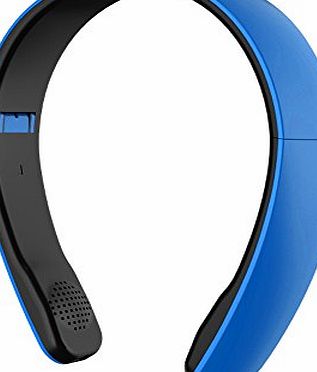 Andoer Foldable Wireless CSR Bluetooth 4.0 Stereo Headphone Headset Mic for iPhone iPad Android Smartphone (Blue)