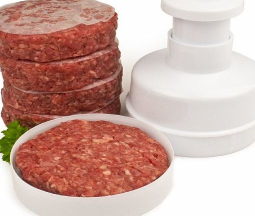 Andrew James Hamburger Maker / Beefburger Press   100 Wax Discs - Includes 2 Year Warranty - Ideal For Summer BBQs - Comes Apart For Easy Cleaning