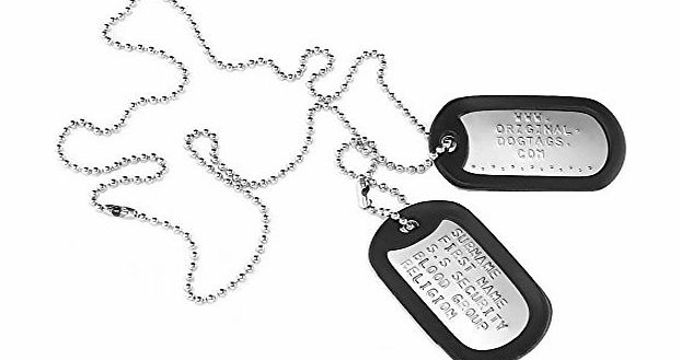 ANDREW MILITARY DOG TAGS EMBOSSED PERSONALISED FREE !