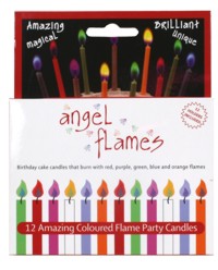 Flames - 12 Party Candles w holders