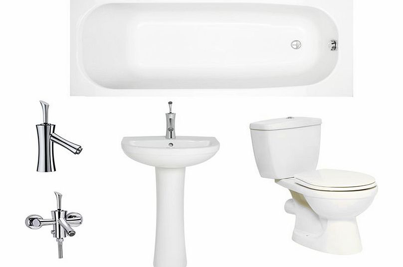 Angel Suite Package A-a (basin wc acrylic bath taps)