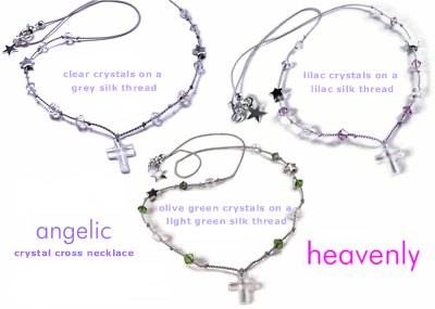 Angelic Swarovski Crystal Cross Necklace