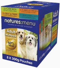 Anglian Meat Products Anglian Natures Menu Adult Canine Multi-Pack 300g x 8