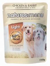 Anglian Meat Products Anglian Natures Menu Light Canine Chicken, Rabbit, Veg and Rice