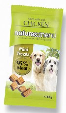 Anglian Meat Products Anglian Natures Menu Mini Treats With Chicken 65g