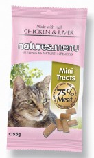 Anglian Meat Products Natures Menu Cat Treats Chicken and Liver 65g