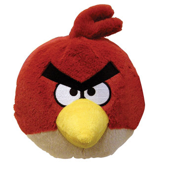 Angry Birds 5` Soft Toy with Sound - Red