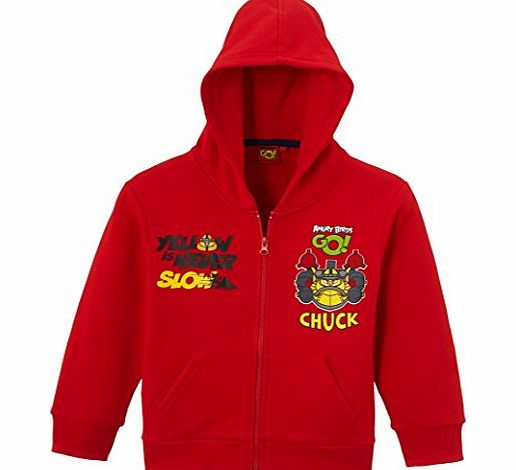 Angry Birds  Boys 44ABGON106 Hoodie, Red, 8 Years