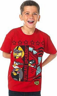 Angry Birds Boys Red Go T-Shirt - 4-5 Years