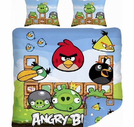 Angry Birds Double Duvet Cover and Pillowcase Set